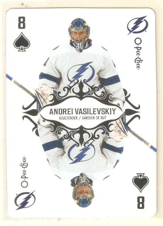 Andrei Vasilevskiy 2023-24 OPC Playing Cards Insert Spades Lightning #8