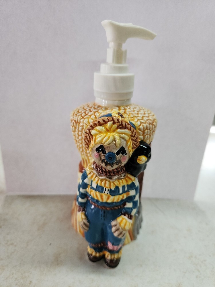 Scarecrow Soap Dispenser Ceramic