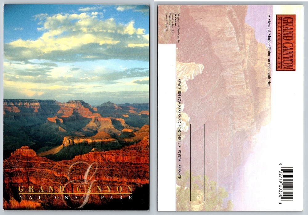 Grand Canyon National Park Mather Point South Rim Scenic Postcard Tom Till Photo