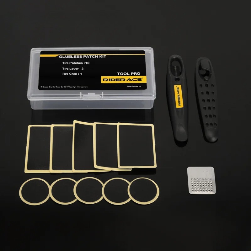 Glueless Bike Tire Patch Kit Quick Dry Inner Tube Repair