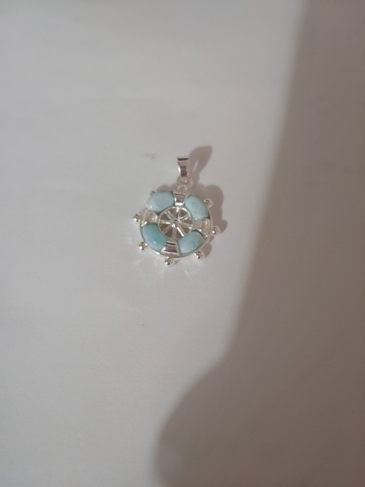 Sterling Silver Boat Nautical Wheel Charm