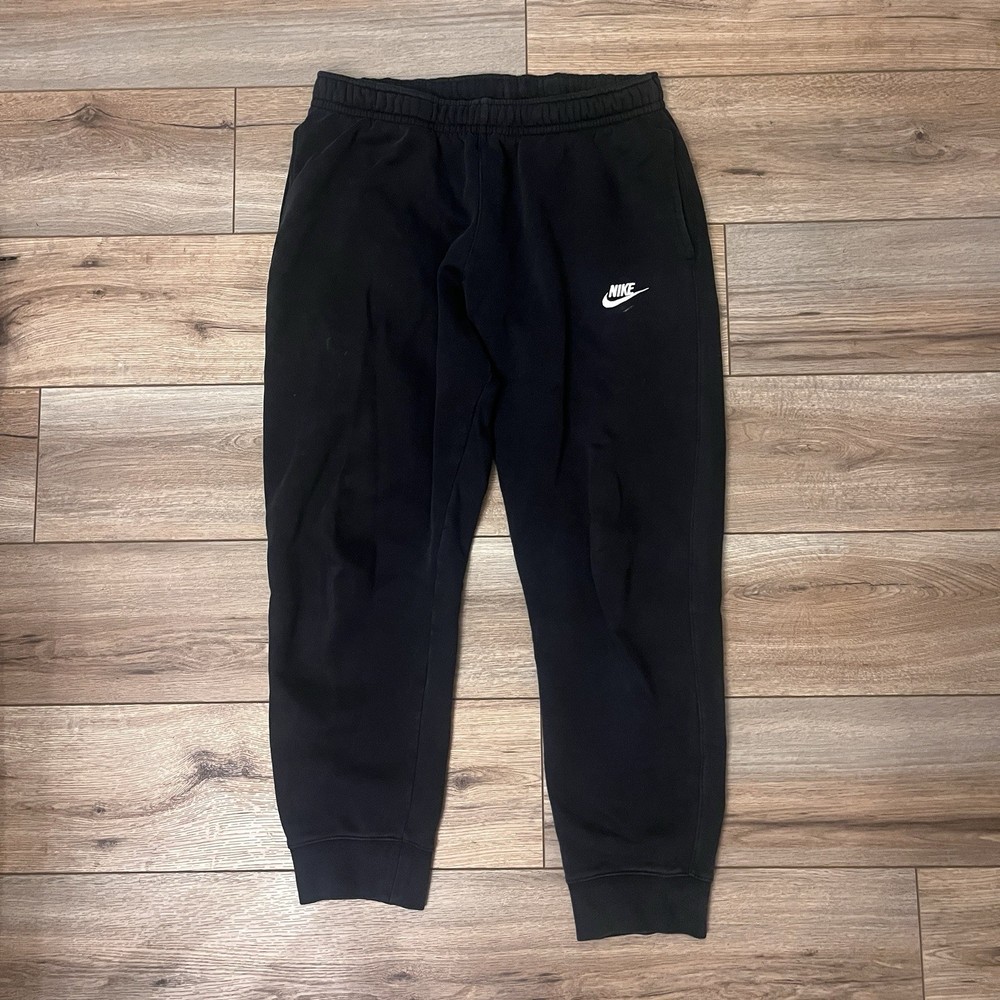 Nike Sportswear Club Fleece Joggers Pants Men's Size Large Black