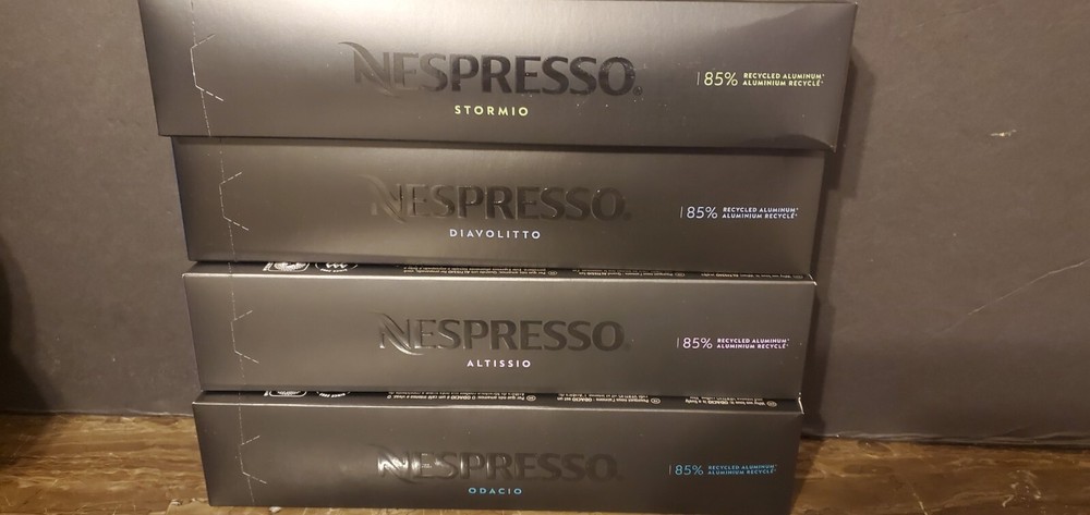 Nespresso Variety 4 PACK Stormio Odacio Diavolitto Altissio 4x10 Capsules (40)