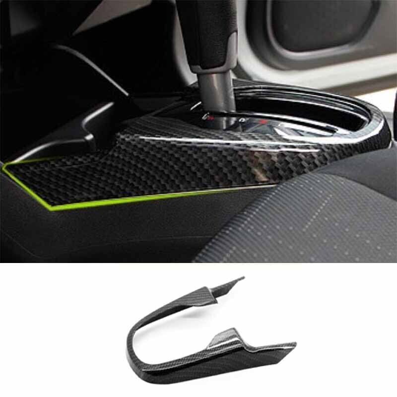 For Honda Fit/Jazz ABS Carbon Fiber Console Gear Shift Frame Cover Trim 2014-20