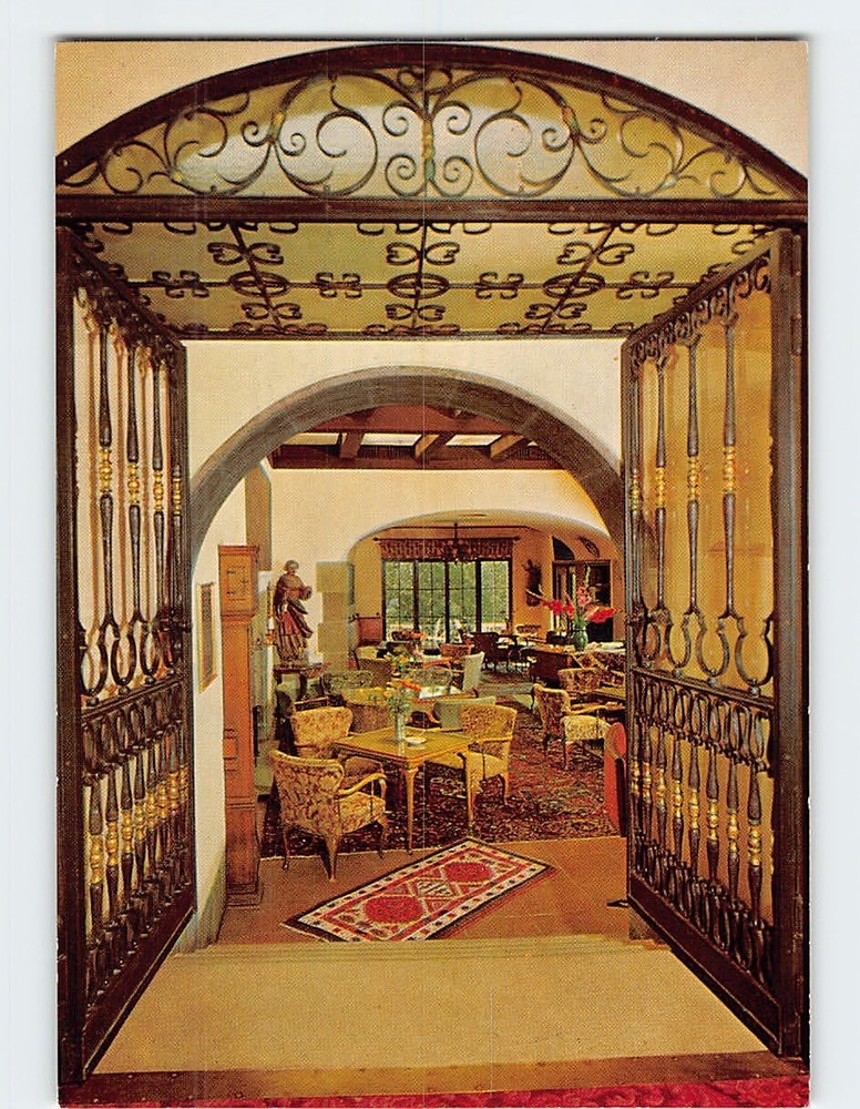 Postcard Interior Hotel Eisenhut Rothenburg ob der Tauber Germany