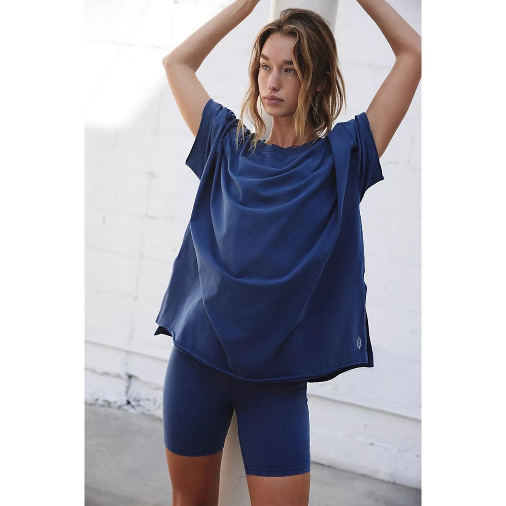 Free People Women's Hot Shot Reversible Set, Midnight Navy