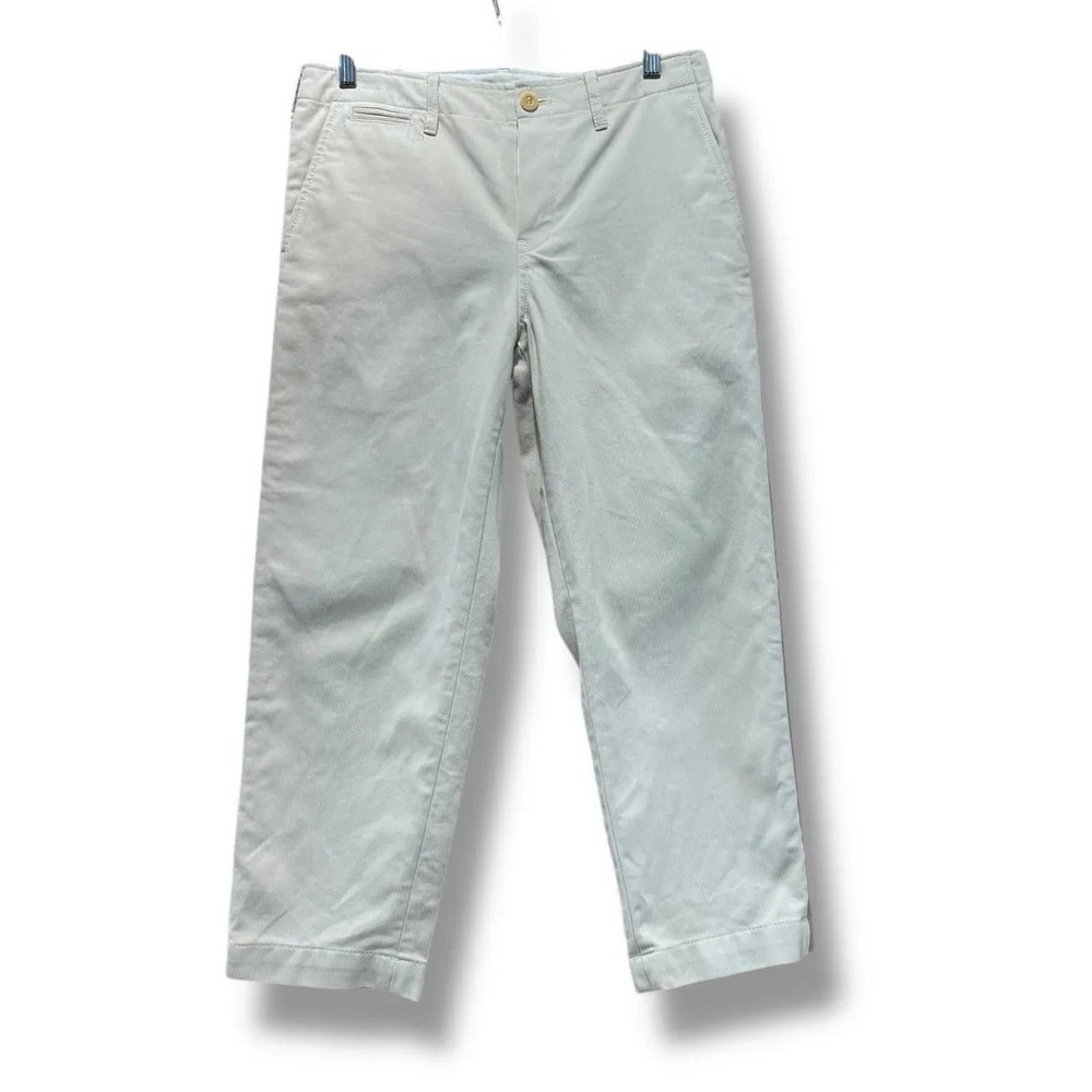 sacai Men's Cotton Linen Cropped Pants S Light Beige Made in Japan