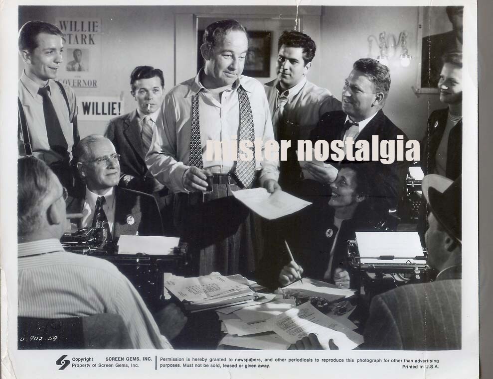 Vintage Photo 1949 Broderick Crawford All The Kings Men