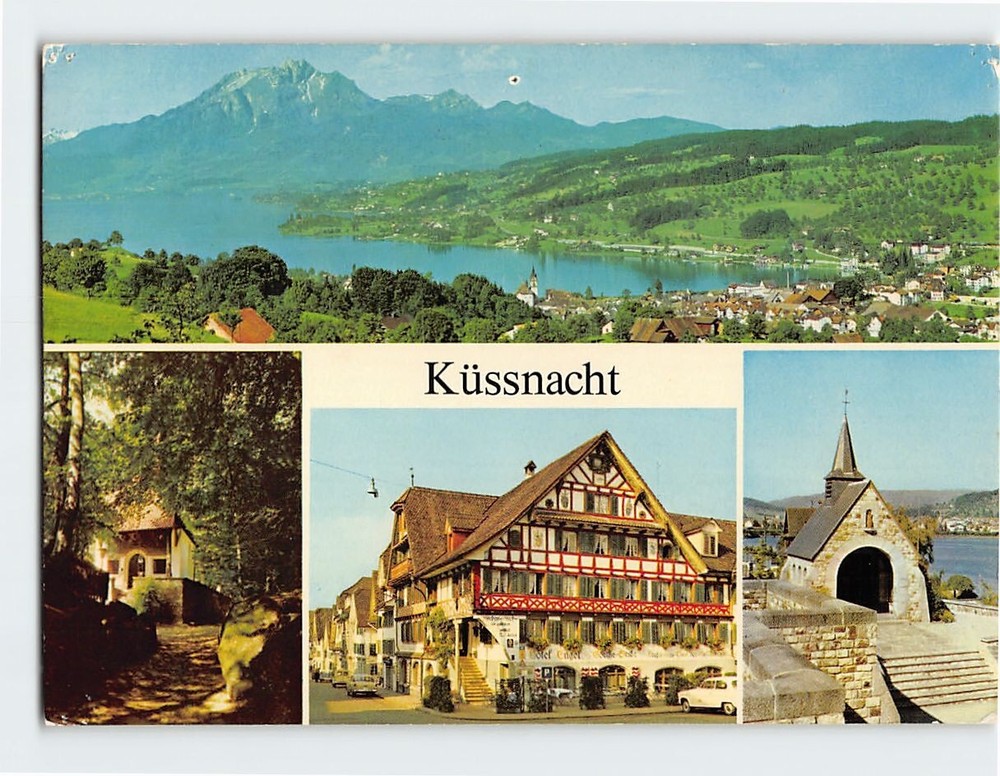 Postcard Multiple Scene At Küssnacht Switzerland