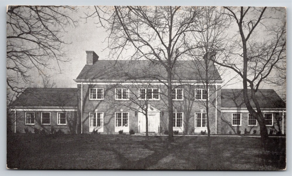 Richmond Indiana~Friends Central Offices Front View~B&W Photo~Vintage Postcard