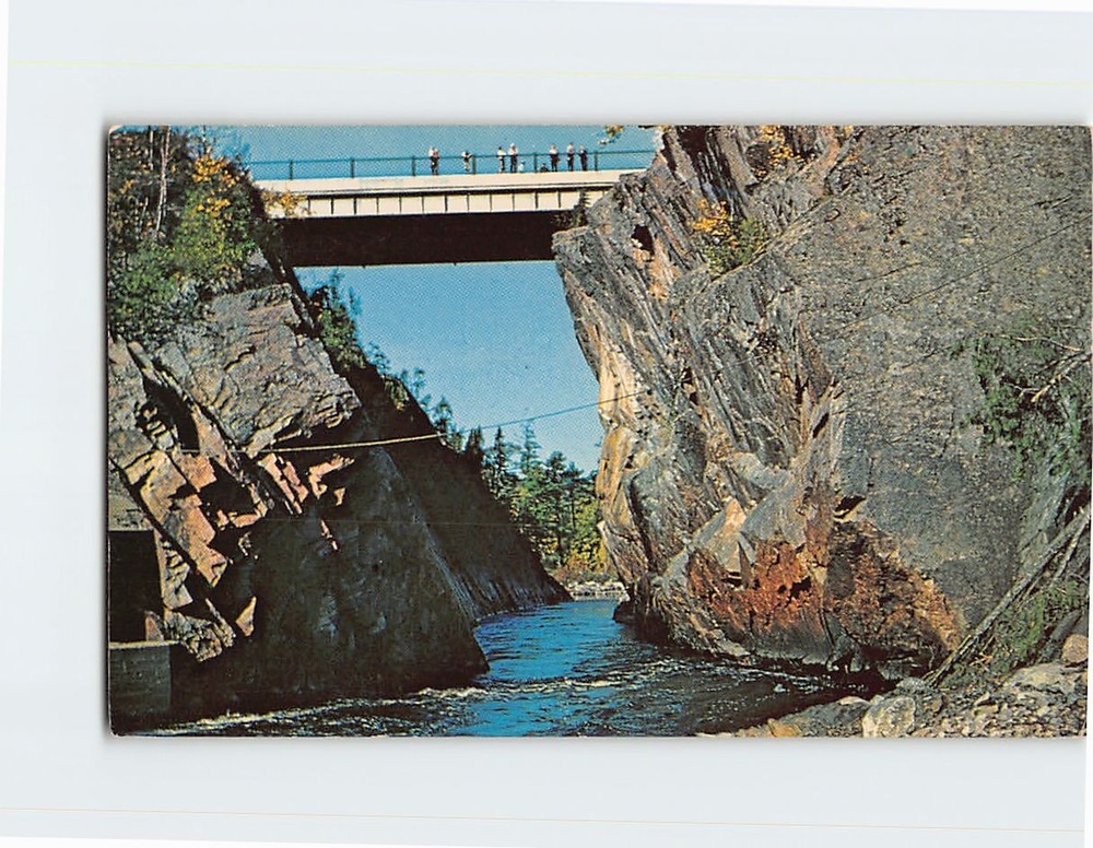 Postcard Montreal River Gorge & Trans Canada Highway Bridge Ontario Canada
