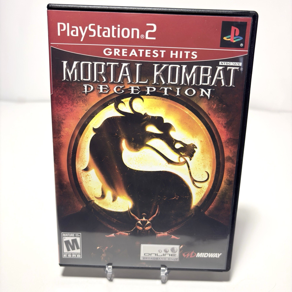 Mortal Kombat Deception Playstation 2 PS2 Complete CIB w/RegCard Tested GH