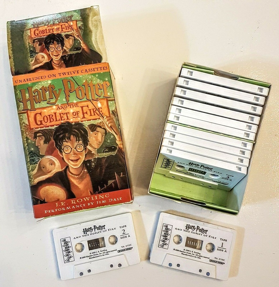 Harry Potter the Goblet of Fire JK Rowling 12 Cassette Tape Audiobook unabridged