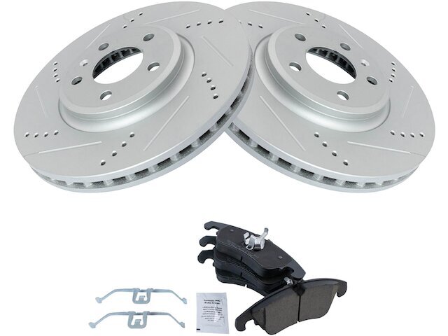 Front Brake Pad and Rotor Kit fits Audi A5 Quattro 2010-2011 24DBNS