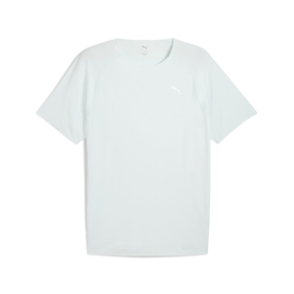 PUMA Run Cloudspun Crew Neck Short Sleeve Athletic T-Shirt Mens Blue Casual Tops