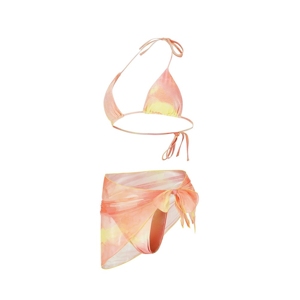 Swimsuits 3 Piece Set for Women Sexy Bikini Bathing Suit with Cover Up Swimwear