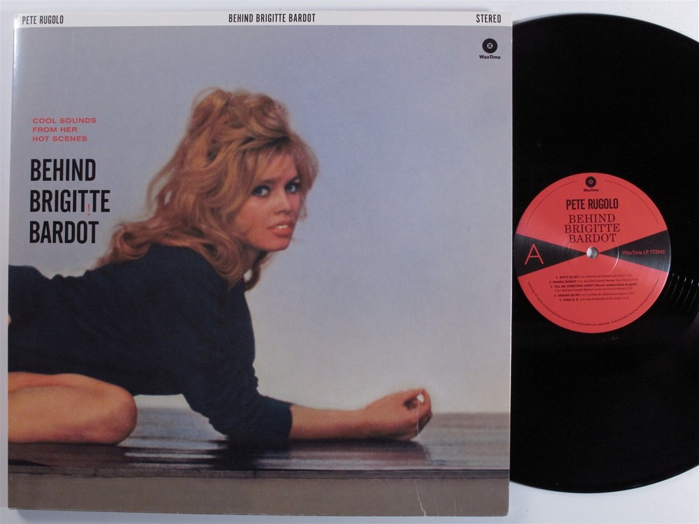 BEHIND BRIGITTE BARDOT OST Pete Rugolo WAXTIME LP VG++/VG+ 180g europe reissue c