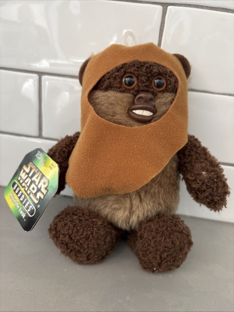 Star Wars Buddies Wicket the Ewok Beanie Plush by Kenner 7
