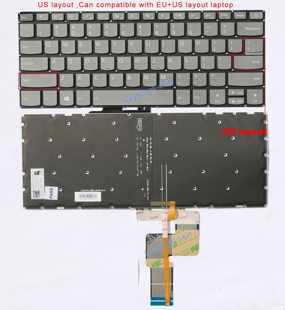 New Lenovo 320-14AST 320-14IAP 320-14ISK Backlit Keyboard PK131YN1B00 SN20M62005