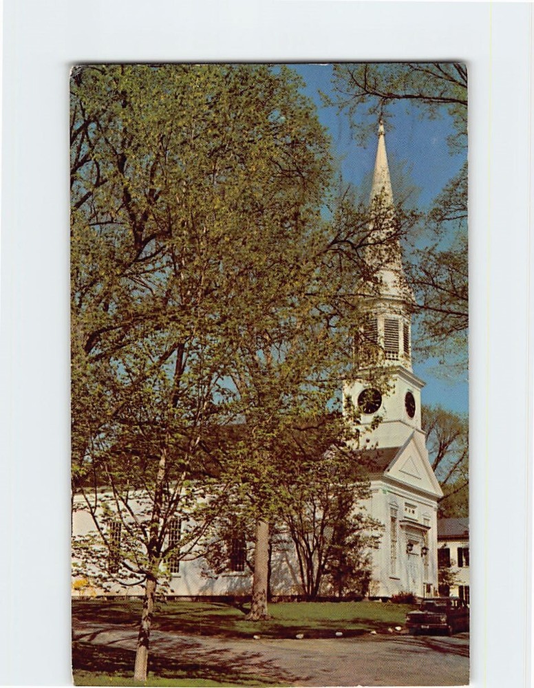 Postcard First Parish Congregational Church York Maine USA