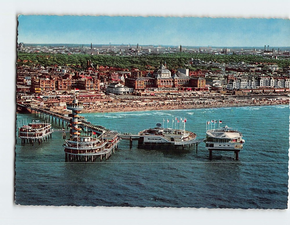 Postcard Panorama Scheveningen The Hague Netherlands