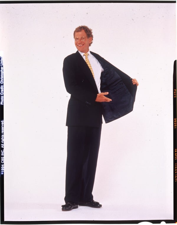 David Letterman 1980's Talk Show Host Photo Shoot Original 4x5 Transparency