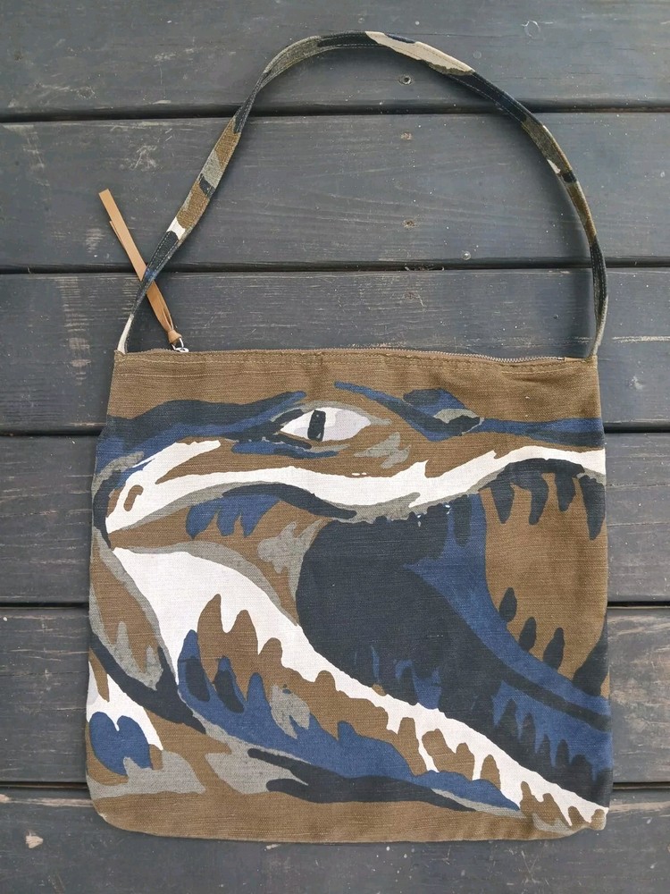 Lacoste Abstract Aligator Camouflage Tote Bag