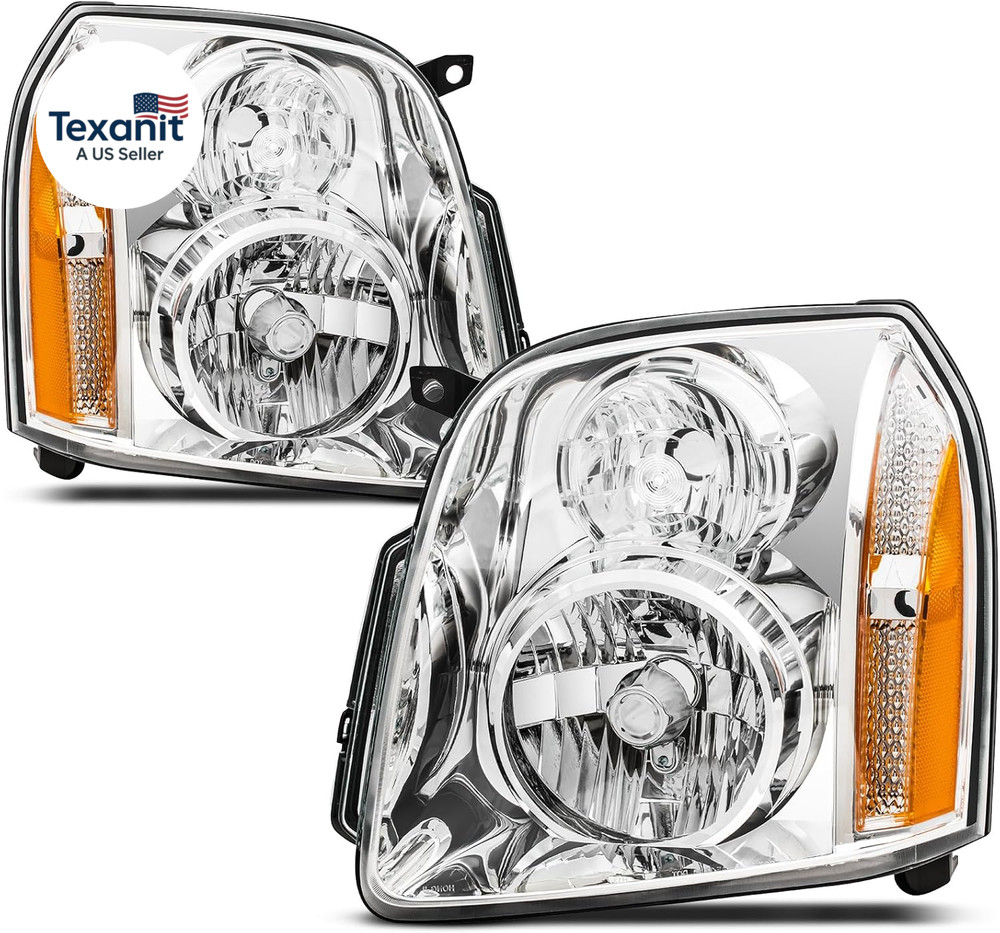 Headlights Assembly for 2007-2014 GMC Yukon SLE SLT Denali Yukon XL 1500 2500,He