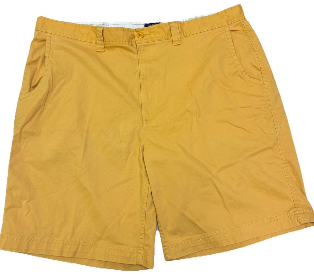 St. John’s Bay Men’s 44 Yellow Comfort Stretch Shorts Dark Mustard Casual