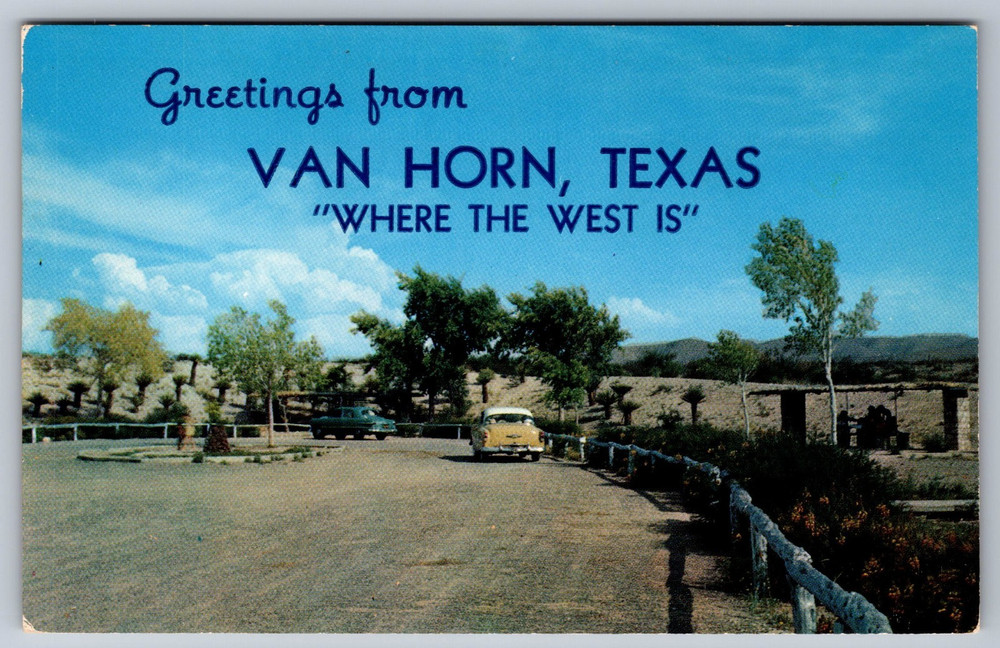 Greetings from Van Horn Texas Postcard