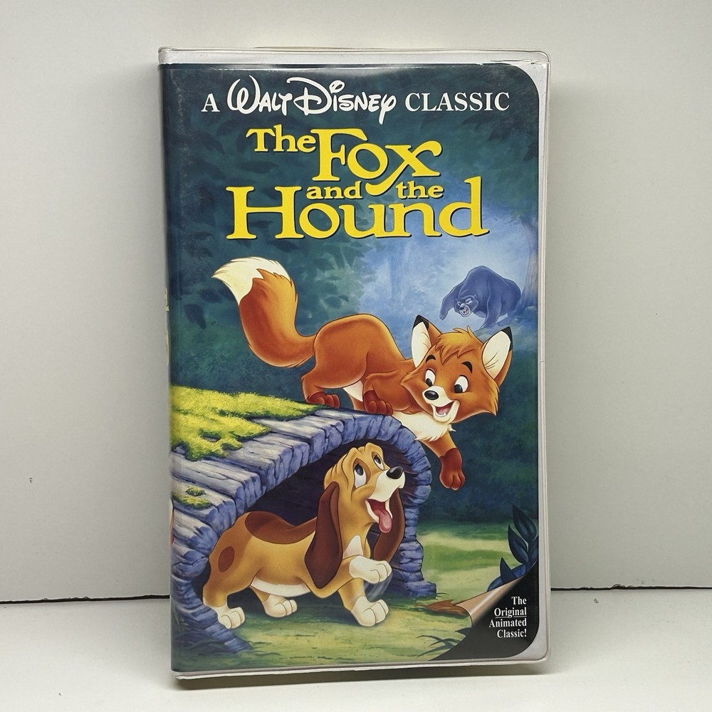 The Fox & Hound VHS Disney Video Tape Black Diamond Classics Vintage Clamshell
