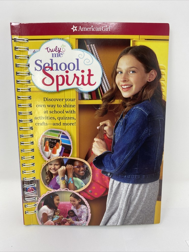 American Girl Truly Me, School Spirit Spiral Bound Paper Back Book