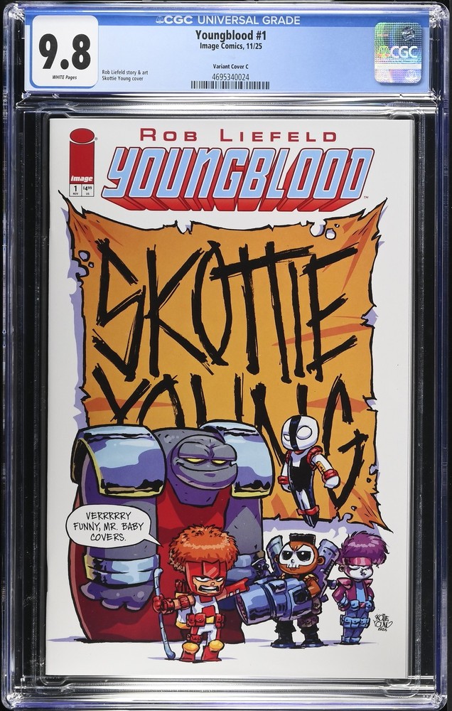 Youngblood 1 CGC 9.8 Skottie Young Variant Cover C