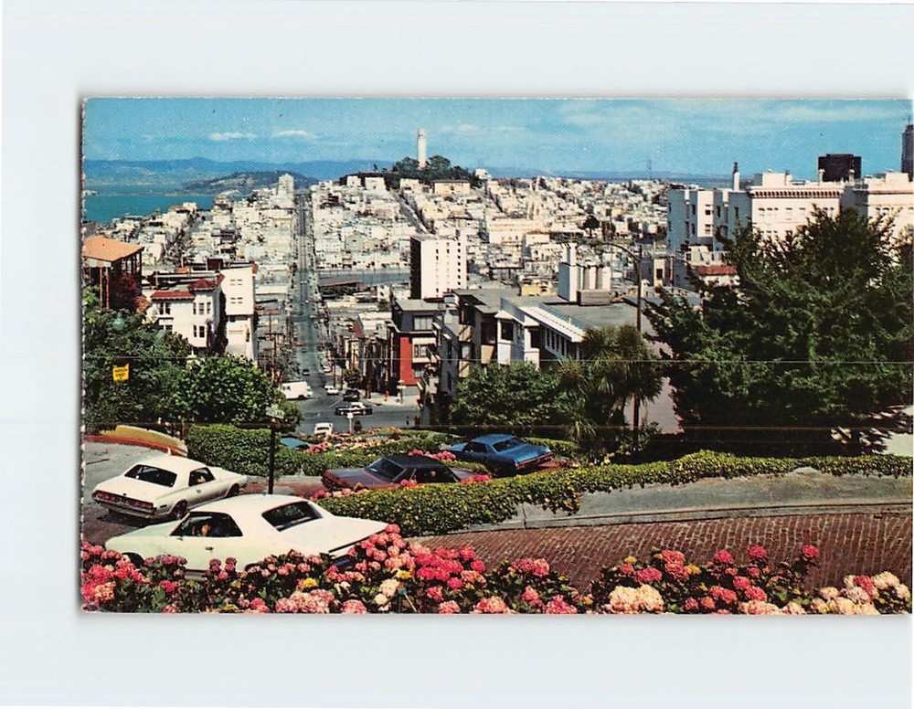 Postcard Street View San Francisco California USA