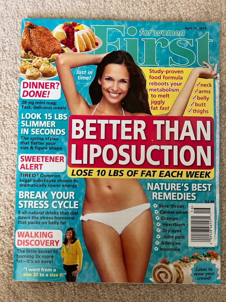 Magazine - First for Women - April 2012 - Lose 10 LBS -Dinner -Nature's Remedies