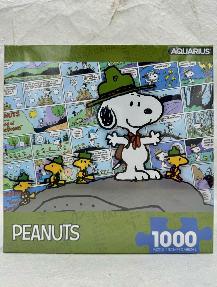 Peanuts Beagle Scouts Snoopy Comic Strips 1,000 Piece Jigsaw Puzzle Multi-Color