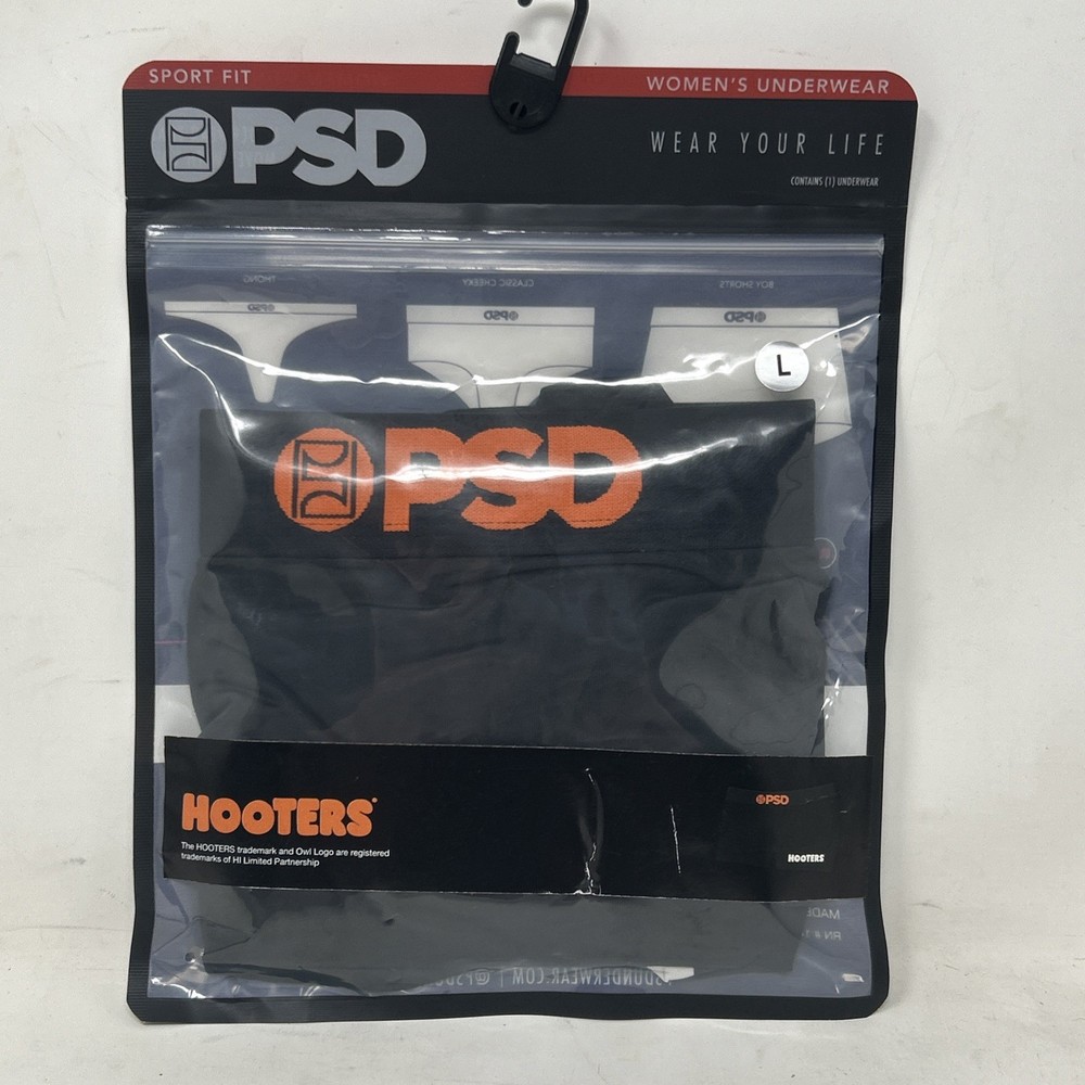 Hooters x PSD Uniform Black Boy Shorts