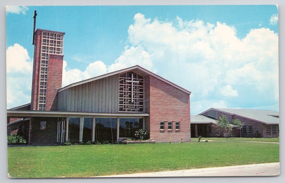 St. Alban's Episcopal Church Harlingen Texas Chrome Postcard Don R. Bartels