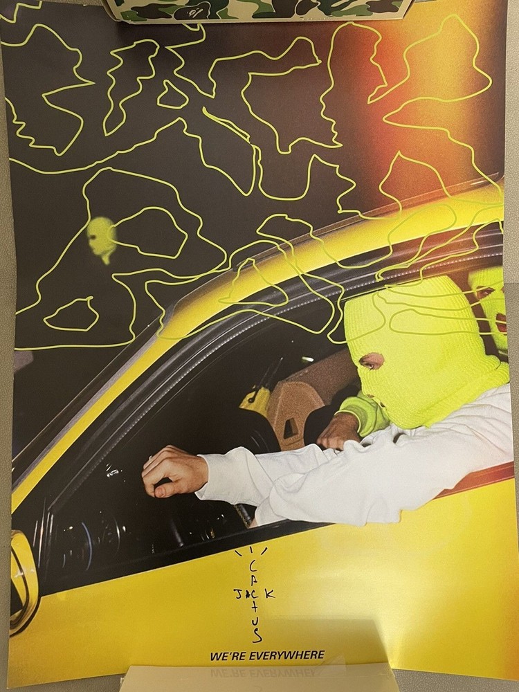 Travis Scott Cactus Jack We're Everywhere Poster Brand New Official Merch