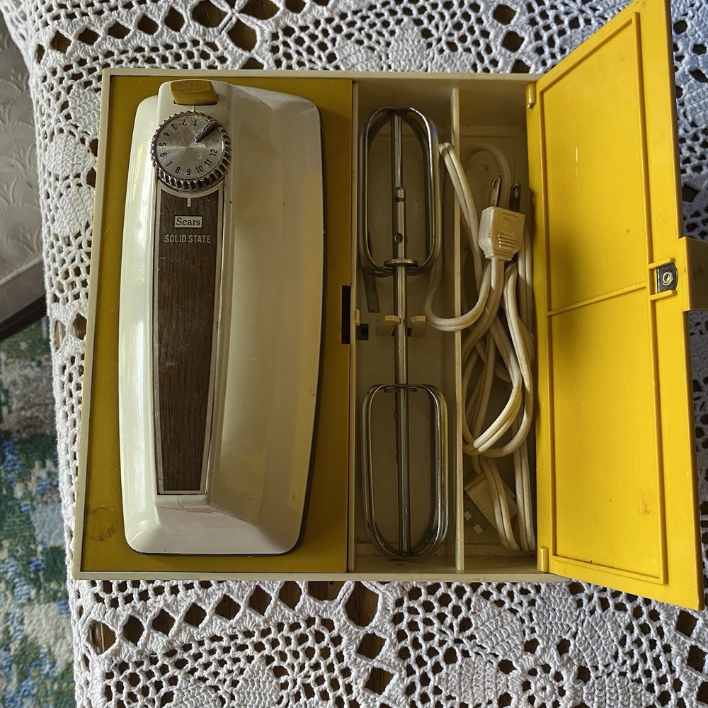 Vintage Sears Retro 12-Speed Wall Mount Hand Mixer Tested & Working  