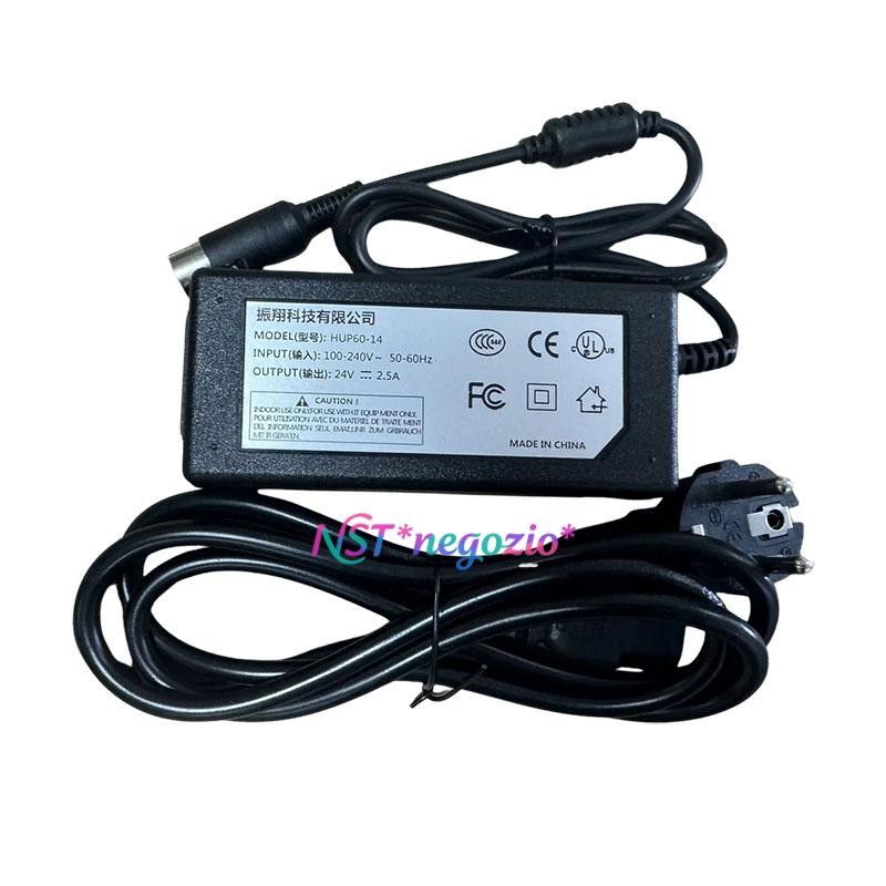 1 Pc. New For HUP60-14 Power Supply Adapter Charger 24V 2.5A 5Pin W/ Power Cord