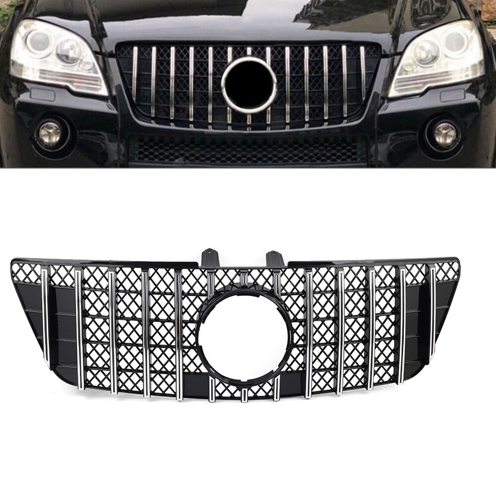 Benz ML W164 2009-2012 Chrome GTR Style Bumper Hood Grille