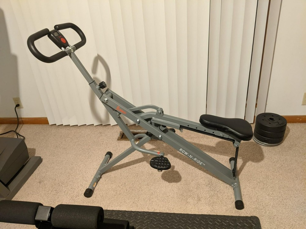 Row-N-Ride Squat Trainer for Home Arm Glute and Leg Workouts