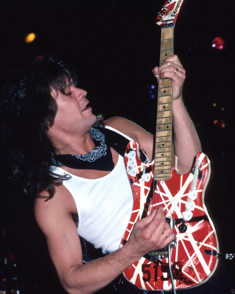 Eddie Van Halen Playing Guitar 4x6 Picture Celebrity Print