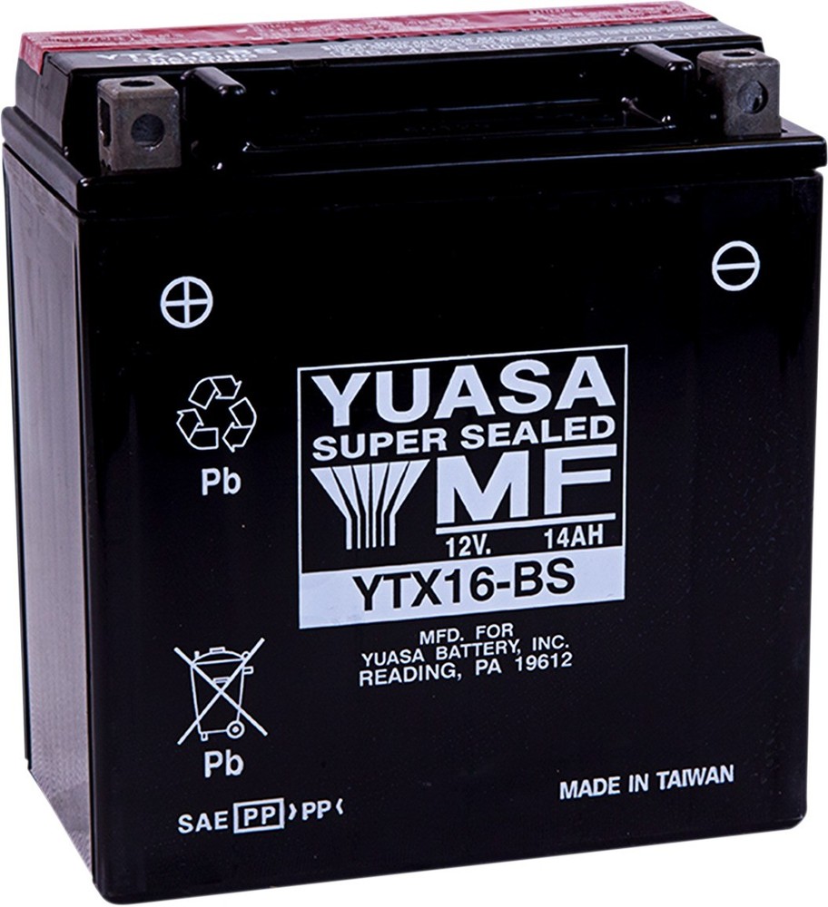 YTX16-BS AGM Maintenance Free Battery Yuasa YUAM32X6S