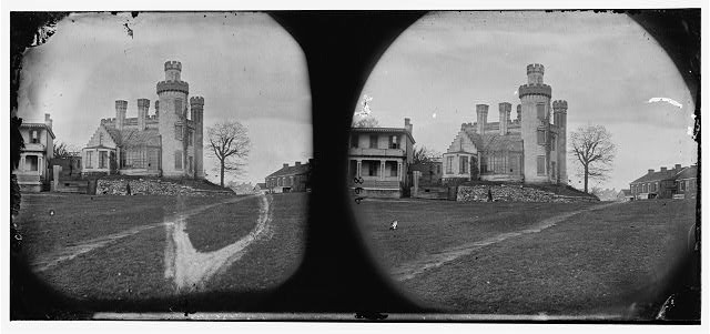 Pratt's castle,Gamble's Hill,Richmond,Virginia,VA,United States Civil War,1865