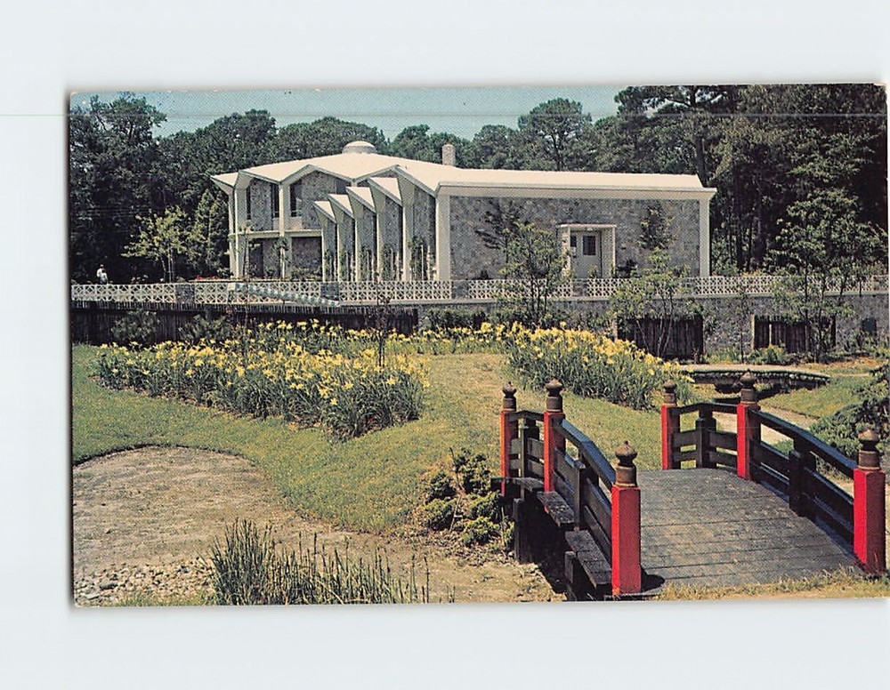 Postcard Norfolk Botanical Gardens and Administration Building Norfolk VA USA