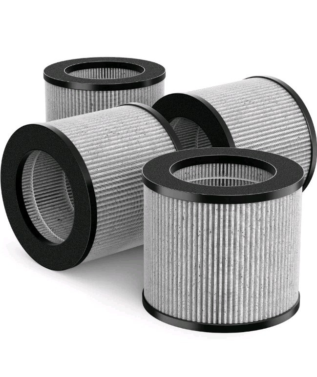 4 Pack 2801 Air Filter Replacement Bundle Compatible with Bissell MyAir Personal
