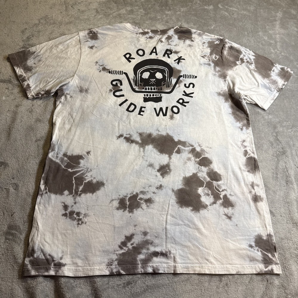 Roark T-shirt Men's Size XL Guide Works Skull Head Tye Dye Tee NWOT