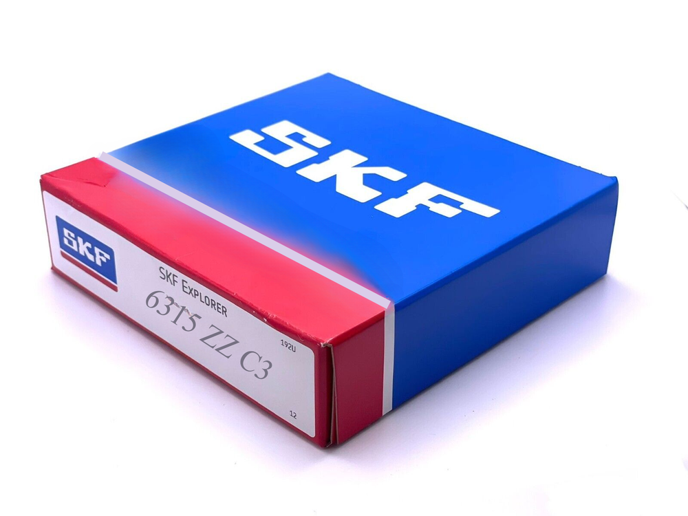 SKF 6315 ZZ C3 DEEP GROOVE BALL BEARING, METAL SHIELDED 55x120x29 mm
